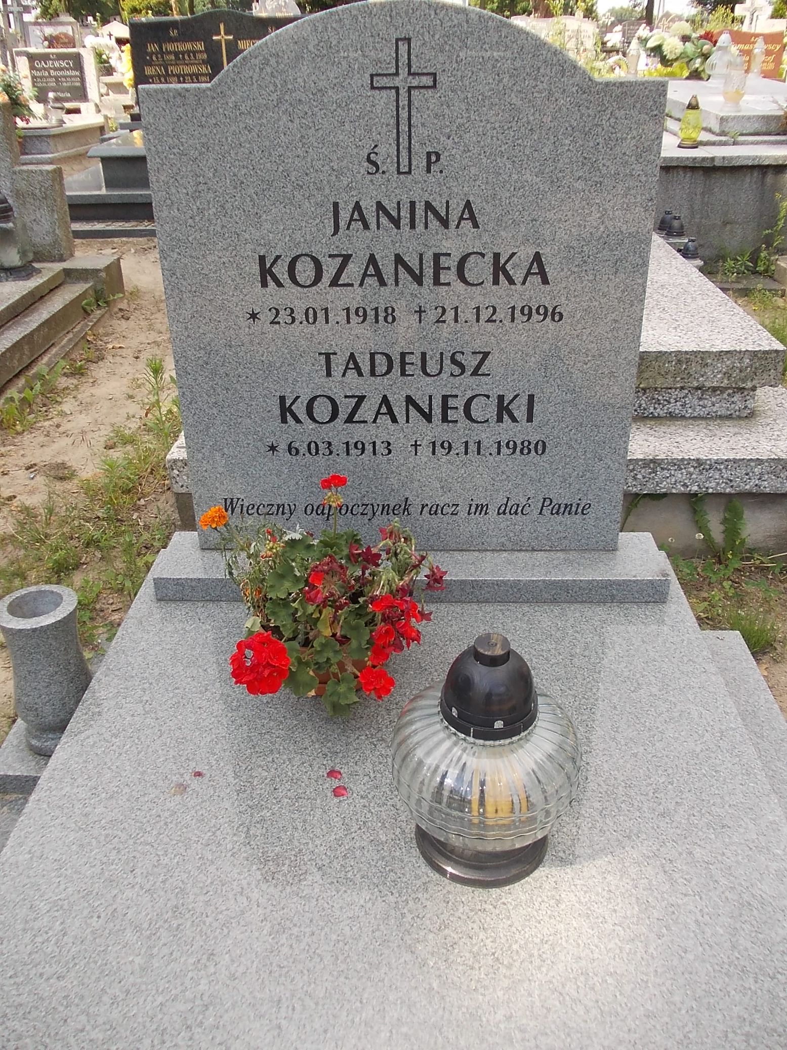 Janina Kozanecka 1918 Gniezno Fara - Grobonet - Wyszukiwarka osób pochowanych