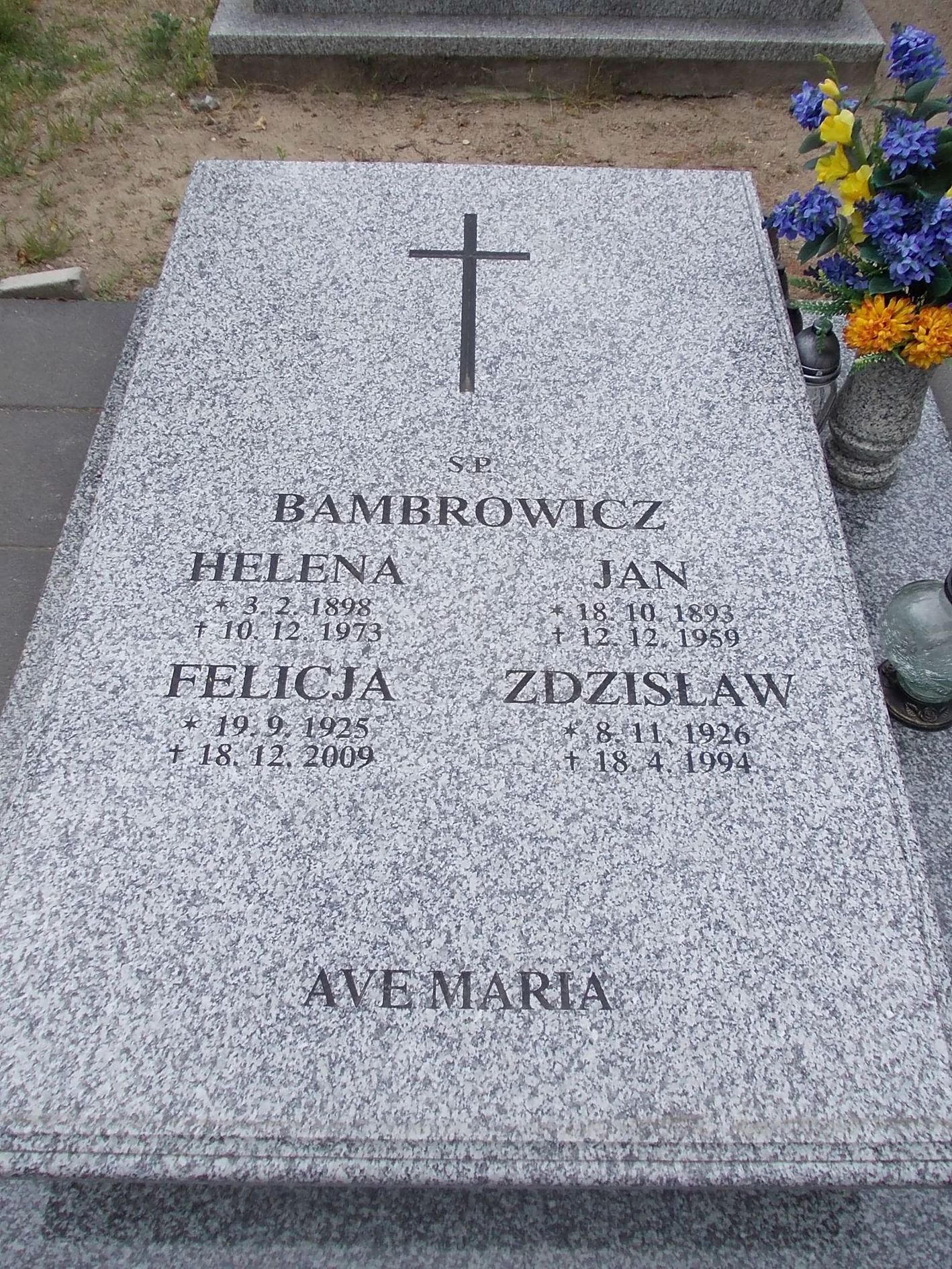 Zdzisław Bambrowicz 1926 Gniezno Fara - Grobonet - Wyszukiwarka osób pochowanych